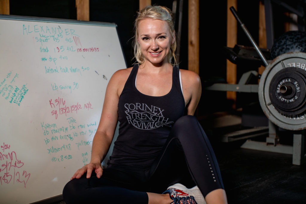 Kathryn Alexander of Alexander Training in her home gym