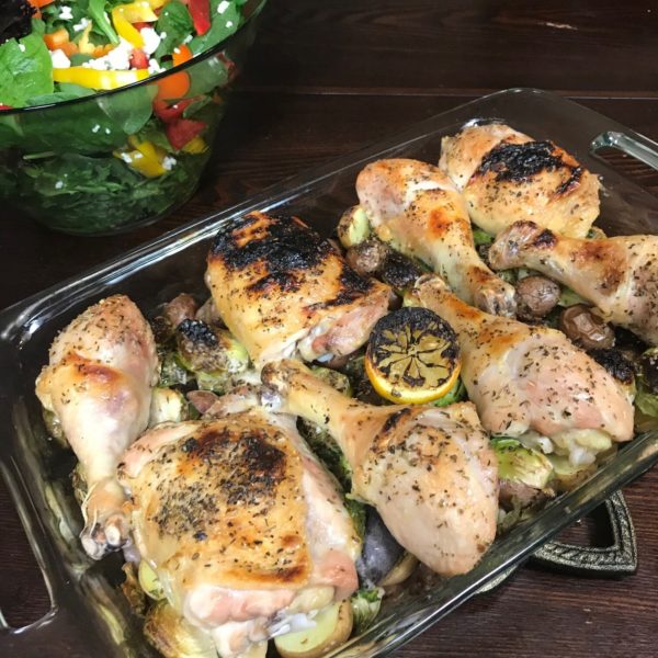 one pan chicken recipe by Kathryn Alexander of Alexander Training