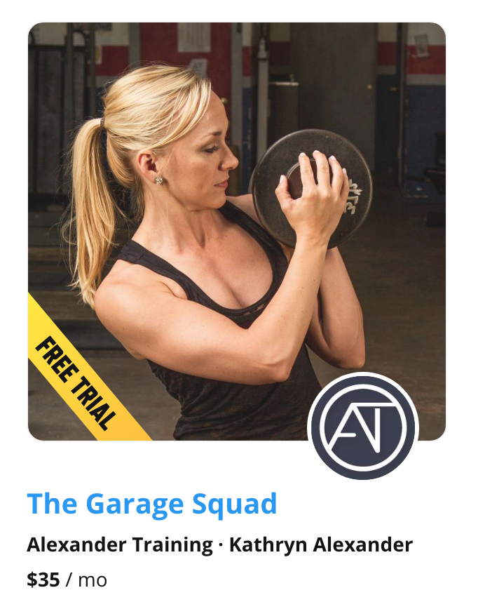 The Garage Squad Training Program by Kathryn Alexander