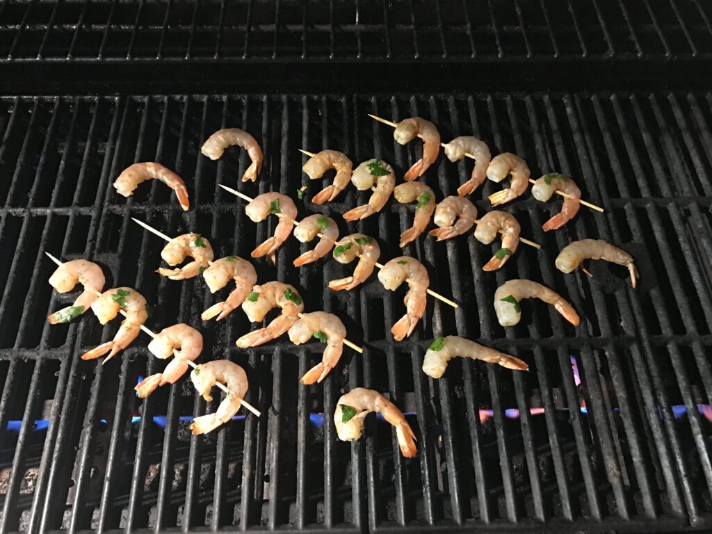 Shrimp kebabs