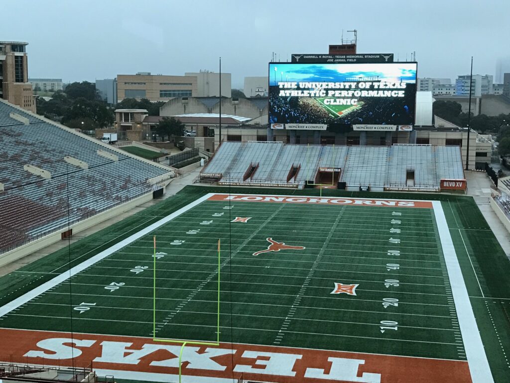 DKR Stadium from the UT Athletic Performance Clinic