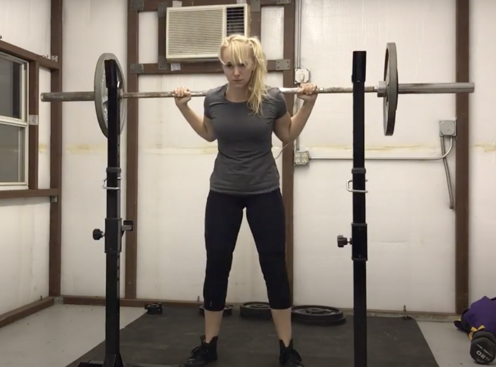 quad exercises at home, demonstrated by Kathryn Alexander personal trainer in Austin, Texas