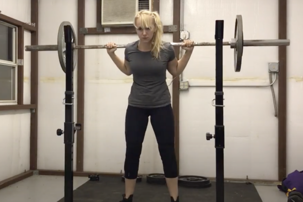quad exercises at home demonstrated by Kathryn Alexander, personal trainer in Austin