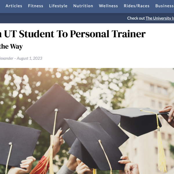 UT student to personal trainer