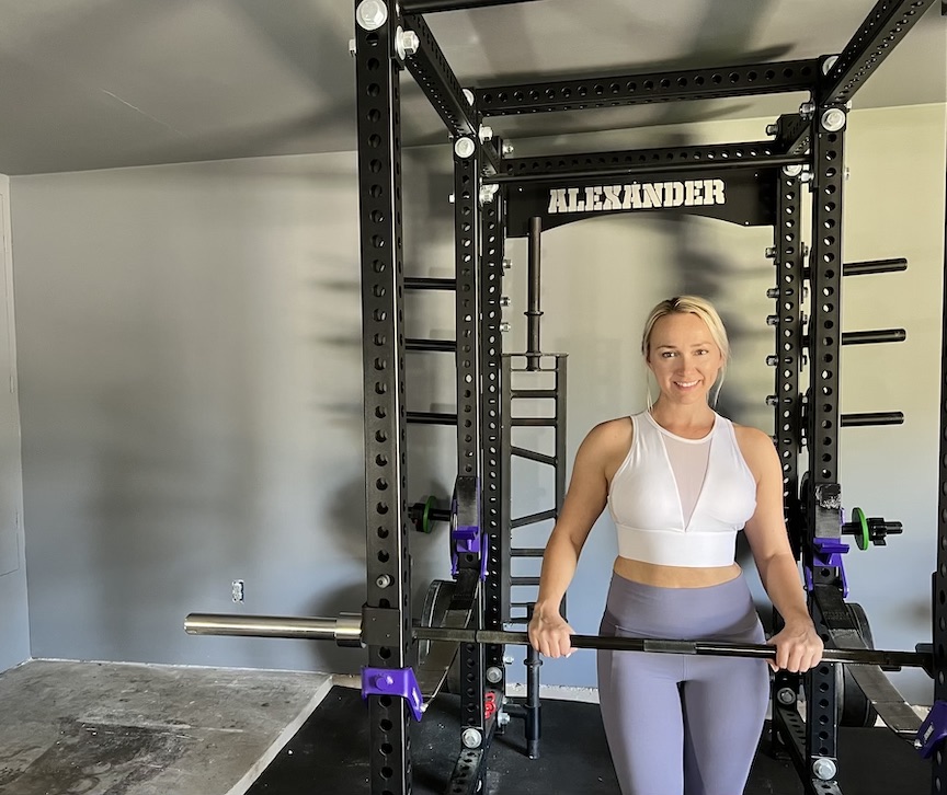 home gym benefits; squat rack of Alexander Training, personal trainer in Austin, Texas
