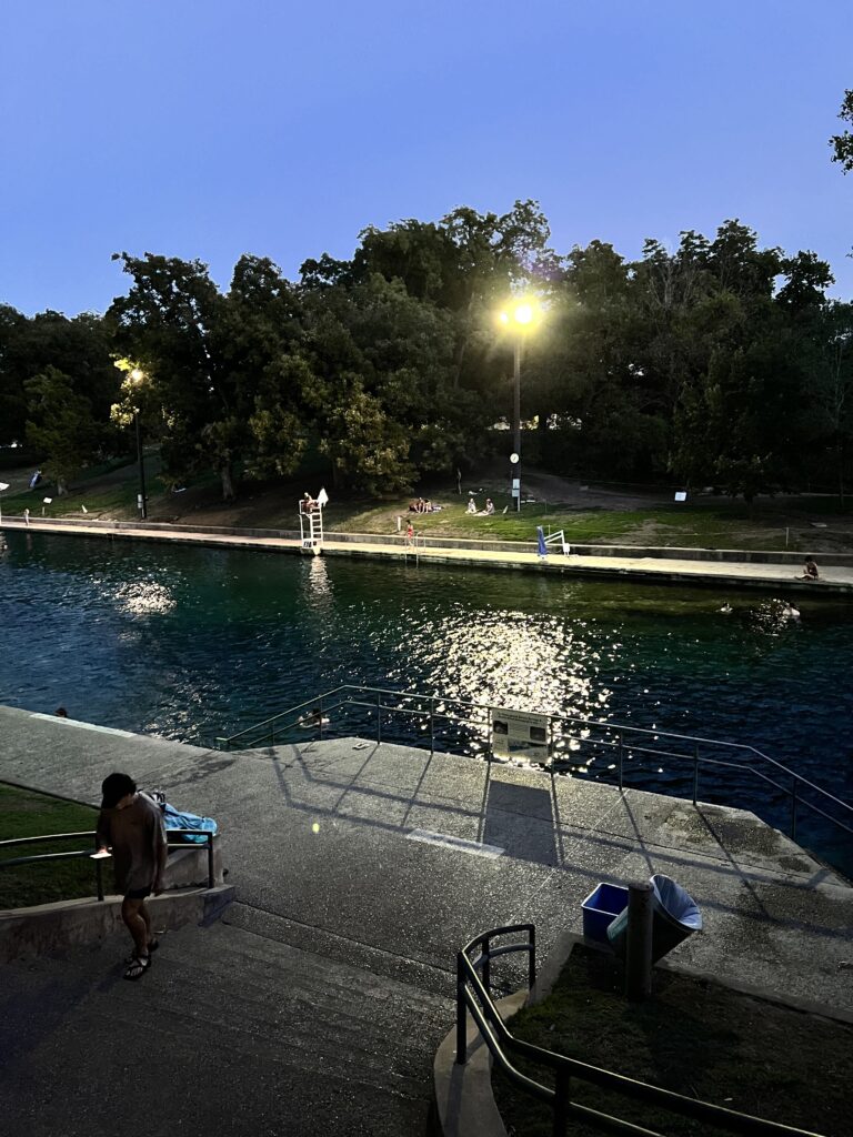 Barton Springs Pool in Zilker Park in Austin, Texas