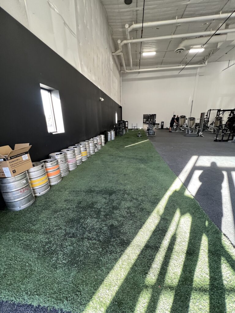 Strongman area at Iron Forge Gym Round Rock, Texas