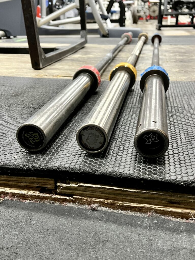 Layers of a platform: rubber and plywood. Gym flooring.