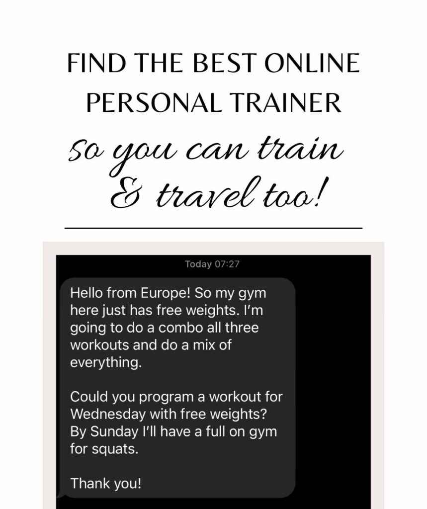 how to find the best online personal trainer so you can train & travel!