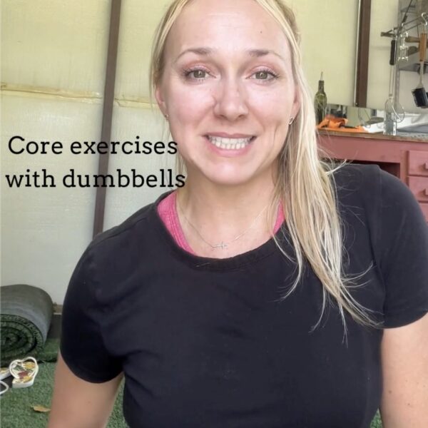 core strength exercises dumbbells with Kathryn Alexander Training