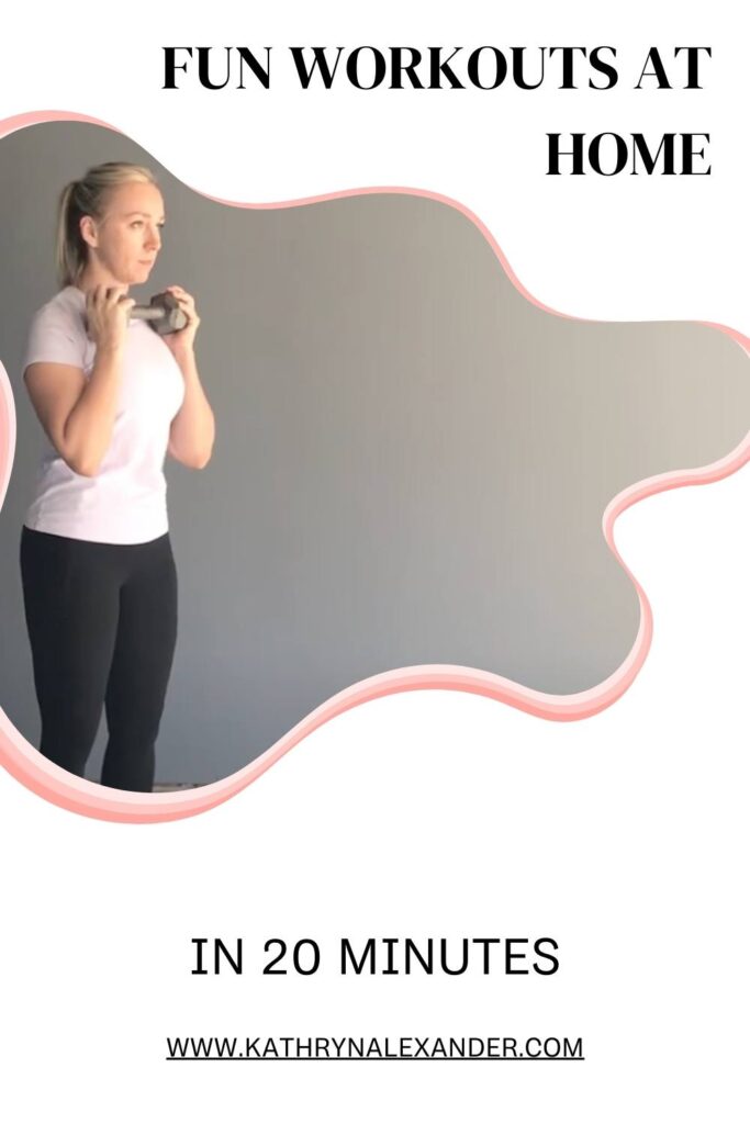 Fun workouts at home without equipment with Kathryn Alexander personal Trainer 