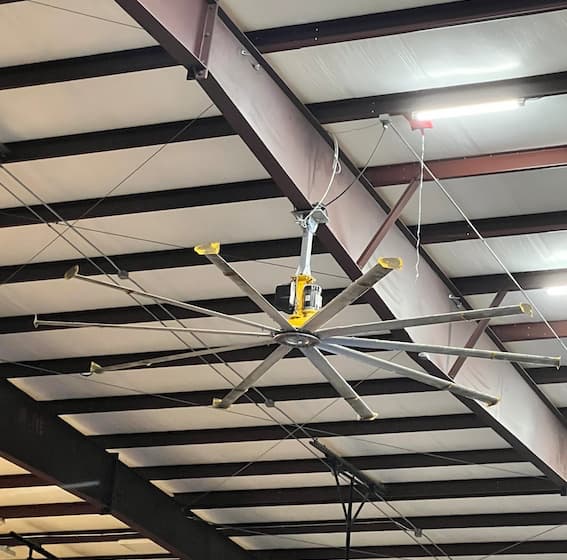 Big Ass Fan at the Premier Athletic Complex in Leander, Texas.