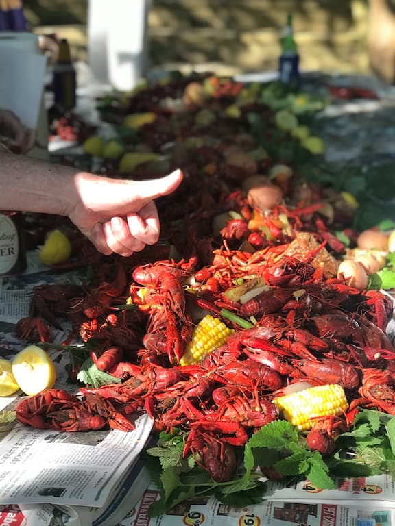 April is crawfish boil time!