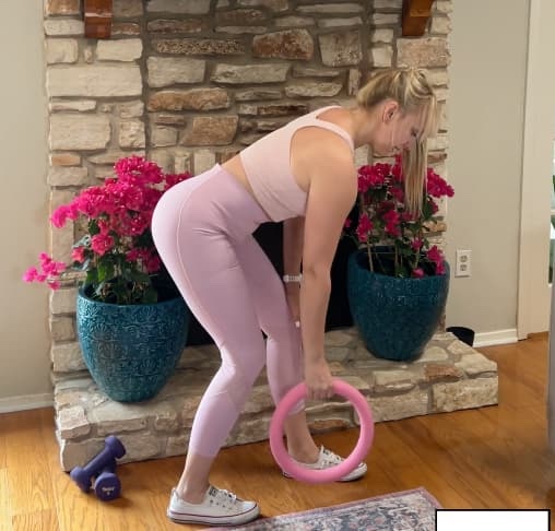 Bala power ring row; bent over row. Workout for back