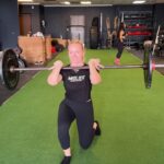 walking lunges for deadlift for lower body strength.